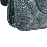 シャネル CHANEL マトラッセチェーンウォレット AP0250 ブラック シルバー金具 キャビアスキン レディース ショルダーバッグ
