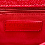 シャネル CHANEL マトラッセトップハンドルチェーンショルダー AS2362 24番台 レッド ゴールド金具 キャビアスキン レディース ショルダーバッグ