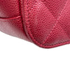 シャネル CHANEL マトラッセトップハンドルチェーンショルダー AS2362 24番台 レッド ゴールド金具 キャビアスキン レディース ショルダーバッグ