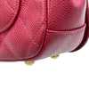 シャネル CHANEL マトラッセトップハンドルチェーンショルダー AS2362 24番台 レッド ゴールド金具 キャビアスキン レディース ショルダーバッグ
