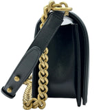 シャネル CHANEL ボーイシャネル25 A67086 ブラック ゴールド金具 キャビアスキン レディース ショルダーバッグ