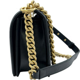 シャネル CHANEL ボーイシャネル25 A67086 ブラック ゴールド金具 キャビアスキン レディース ショルダーバッグ