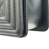 シャネル CHANEL ボーイシャネル25 A67086 ブラック ゴールド金具 キャビアスキン レディース ショルダーバッグ