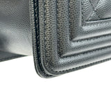 シャネル CHANEL ボーイシャネル25 A67086 ブラック ゴールド金具 キャビアスキン レディース ショルダーバッグ