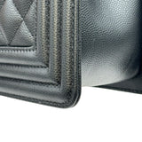 シャネル CHANEL ボーイシャネル25 A67086 ブラック ゴールド金具 キャビアスキン レディース ショルダーバッグ