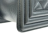 シャネル CHANEL ボーイシャネル25 A67086 ブラック ゴールド金具 キャビアスキン レディース ショルダーバッグ