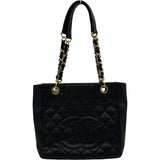 シャネル CHANEL PSTチェーントート A50994 14番台 ブラック ゴールド金具 キャイアスキン レディース トートバッグ