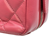 シャネル CHANEL フラップチェーンショルダーバッグ AS1315 29番台 ピンク シルバー金具 カーフスキン レディース ショルダーバッグ