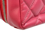 シャネル CHANEL フラップチェーンショルダーバッグ AS1315 29番台 ピンク シルバー金具 カーフスキン レディース ショルダーバッグ