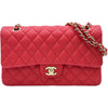 シャネル CHANEL マトラッセ25 A01112 25番台 レッド ゴールド金具 ラムスキン レディース ショルダーバッグ