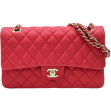 シャネル CHANEL マトラッセ25 A01112 25番台 レッド ゴールド金具 ラムスキン レディース ショルダーバッグ