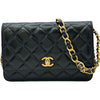 シャネル CHANEL ターンロックマトラッセチェーンウォレット AP3848 ブラック ゴールド金具 ラムスキン レディース ショルダーバッグ