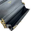 シャネル CHANEL ターンロックマトラッセチェーンウォレット AP3848 ブラック ゴールド金具 ラムスキン レディース ショルダーバッグ