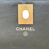シャネル CHANEL ターンロックマトラッセチェーンウォレット AP3043 グリーン ゴールド金具 ラムスキン レディース ショルダーバッグ