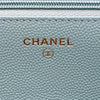 シャネル CHANEL マトラッセチェーンウォレット AP0250 29番台 ライトブルー ゴールド金具 キャビアスキン レディース ショルダーバッグ