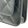 シャネル CHANEL マトラッセチェーンウォレット AP0250 ブラック ゴールド金具 キャビアスキン レディース ショルダーバッグ