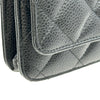 シャネル CHANEL マトラッセチェーンウォレット AP0250 ブラック ゴールド金具 キャビアスキン レディース ショルダーバッグ