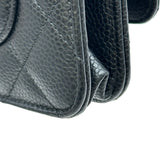 シャネル CHANEL マトラッセチェーンウォレット AP0250 ブラック ゴールド金具 キャビアスキン レディース ショルダーバッグ