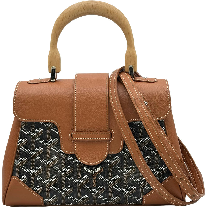 ゴヤール GOYARD サンゴンミニ ブラウン コーティングキャンバス