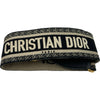 クリスチャン・ディオール Christian Dior オブリークサドルバッグ ネイビー ゴールド金具 キャンパス レディース ショルダーバッグ
