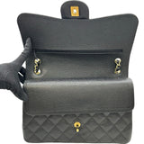 シャネル CHANEL デカマトラッセ30 A35200 17番台 ブラック ゴールド金具 キャビアスキン レディース ショルダーバッグ