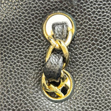 シャネル CHANEL デカマトラッセ30 A35200 17番台 ブラック ゴールド金具 キャビアスキン レディース ショルダーバッグ