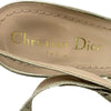 クリスチャン・ディオール Christian Dior JAdior スリングバックパンプス KDP867SGE ゴールド コットン レディース パンプス