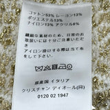 クリスチャン・ディオール Christian Dior マイクロカナージュツイードミニスカート 514J03A9520 ホワイト コットン レディース ミニスカート
