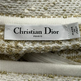 クリスチャン・ディオール Christian Dior マイクロカナージュツイードミニスカート 514J03A9520 ホワイト コットン レディース ミニスカート