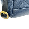シャネル CHANEL CCフィリグリーバックパック A57090 26番台 ネイビー ゴールド金具 キャビアスキン レディース リュック・デイパック