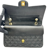シャネル CHANEL マトラッセ25 A01112 25番台 ブラック ゴールド金具 キャビアスキン レディース ショルダーバッグ