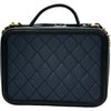 シャネル CHANEL CCフィリグリーバニティバッグ A93344 27番台 ネイビー ゴールド金具 キャビアスキン レディース ショルダーバッグ