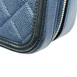 シャネル CHANEL CCフィリグリーバニティバッグ A93344 27番台 ネイビー ゴールド金具 キャビアスキン レディース ショルダーバッグ