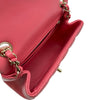 シャネル CHANEL ミニマトラッセ18 A35200 30番台 ピンク ゴールド金具 ラムスキン レディース ショルダーバッグ