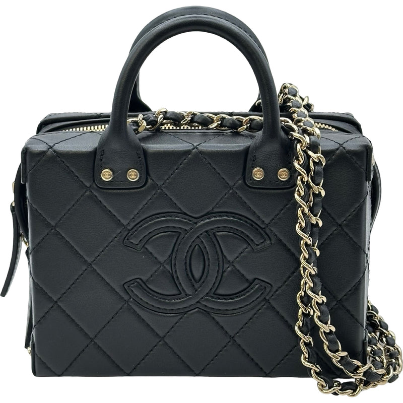 シャネル CHANEL CCフィリグリースモールバニティケースショルダー