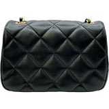 シャネル CHANEL マトラッセ ミニフラップバッグ AS2473 ブラック ゴールド金具 ラムスキン レディース ショルダーバッグ