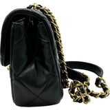 シャネル CHANEL マトラッセ ミニフラップバッグ AS2473 ブラック ゴールド金具 ラムスキン レディース ショルダーバッグ
