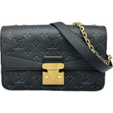 ルイ・ヴィトン LOUIS VUITTON マルソー M46200 ブラック モノグラム・アンプラント レディース ショルダーバッグ