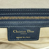 クリスチャン・ディオール Christian Dior オブリークサドルバッグ ネイビー ゴールド金具 キャンパス レディース ショルダーバッグ
