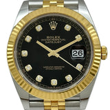 ロレックス ROLEX デイトジャスト41 126333G ブラック ゴールド/ステンレススチール 自動巻き メンズ 腕時計