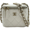 シャネル CHANEL クラシックスモールバニティケース AP1340 ホワイト ゴールド金具 キャビアスキン レディース ショルダーバッグ