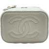 シャネル CHANEL クラシックスモールバニティケース AP1340 ホワイト ゴールド金具 キャビアスキン レディース ショルダーバッグ