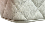シャネル CHANEL クラシックスモールバニティケース AP1340 ホワイト ゴールド金具 キャビアスキン レディース ショルダーバッグ