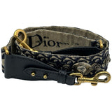 クリスチャン・ディオール Christian Dior ミニサドルバッグ M0447CTZQ ネイビー ゴールド金具 キャンバス レディース ショルダーバッグ