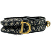 クリスチャン・ディオール Christian Dior ミニサドルバッグ M0447CTZQ ネイビー ゴールド金具 キャンバス レディース ショルダーバッグ
