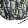 クリスチャン・ディオール Christian Dior ミニサドルバッグ M0447CTZQ ネイビー ゴールド金具 キャンバス レディース ショルダーバッグ