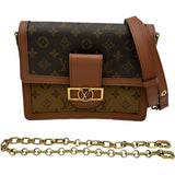 ルイ・ヴィトン LOUIS VUITTON ドーフィーヌMM M45958 ブラウン モノグラム ・キャンバス レディース ショルダーバッグ