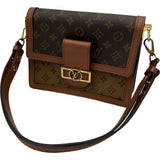 ルイ・ヴィトン LOUIS VUITTON ドーフィーヌMM M45958 ブラウン モノグラム ・キャンバス レディース ショルダーバッグ