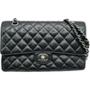 シャネル CHANEL マトラッセ 25 A01112 23番台 ブラック シルバー金具 キャビアスキン レディース ショルダーバッグ