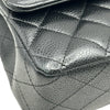 シャネル CHANEL マトラッセ 25 A01112 23番台 ブラック シルバー金具 キャビアスキン レディース ショルダーバッグ